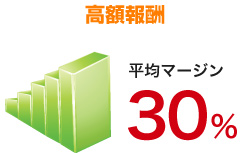 高額報酬 平均マージン30%