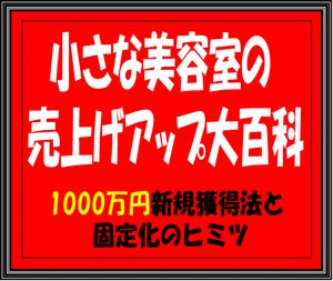 小さな美容室の売上げアップ大百科(チラシとニュースレターを変えただけで新規客売上げ1328万円を叩き出したヒミツを大公開!!)