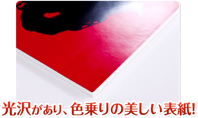 光沢があり、色乗りの美しい表紙!